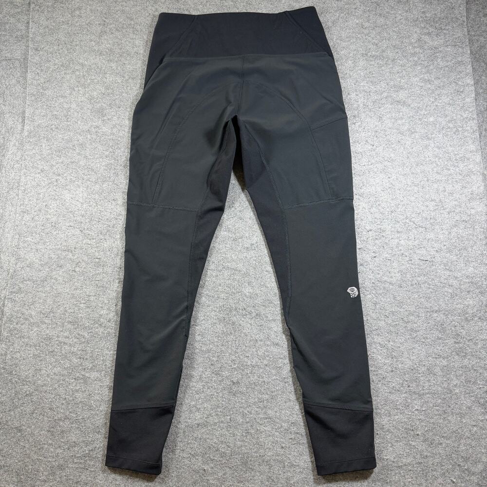 Mountain Hardwear Leggings Womens S Black Zip Pocket Compression Hiking Active